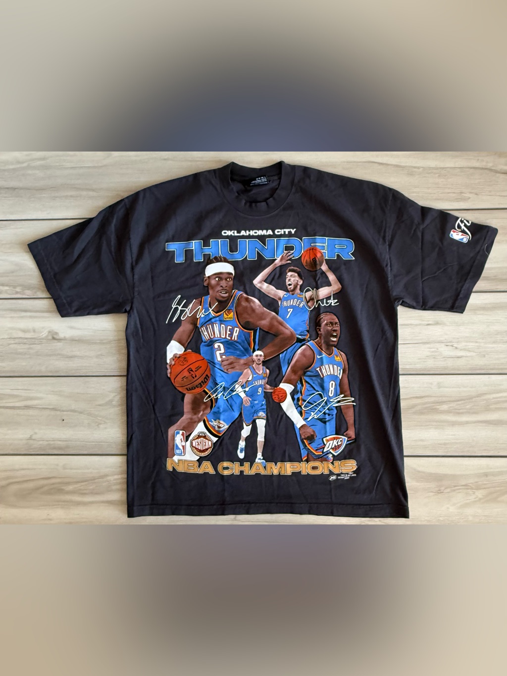 Jae Editz 2025 Oklahoma City Champion Graphic Tee Black Large Nwt